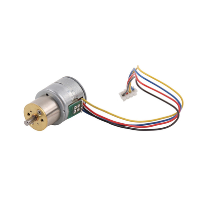 2 Phases High Precision 20mm Pm Stepper Motor With Circular Gearbox 18 Degree Step Angle