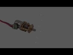 SM08-GB10 สเต็ปเปอร์มอเตอร์สองขั้วขนาดเส้นผ่านศูนย์กลาง 8 มม. พร้อมกระปุกเกียร์ D เพลา