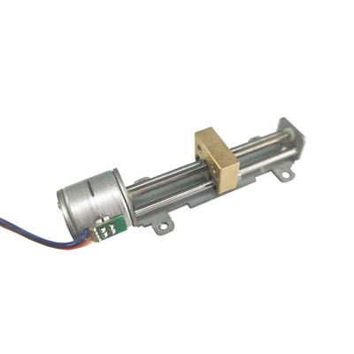 SM20-55-T linear stepper motor with linear bearings and brass slider 1 KG thrust