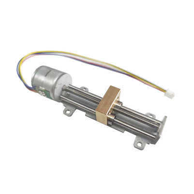SM20-55-T linear stepper motor with linear bearings and brass slider 1 KG thrust