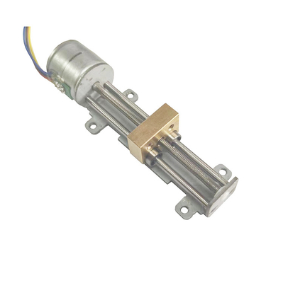 SM20-55-T linear stepper motor with linear bearings and brass slider 1 KG thrust