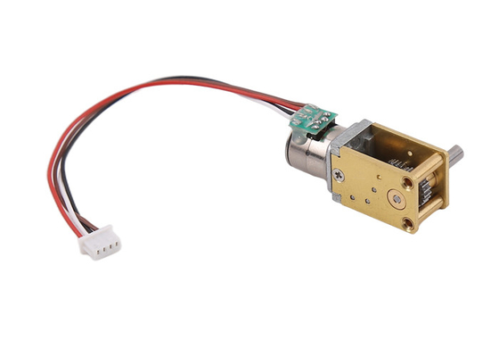 18° Degree Step Angle 10mm Micro Stepper Motor  With Worm Gearbox