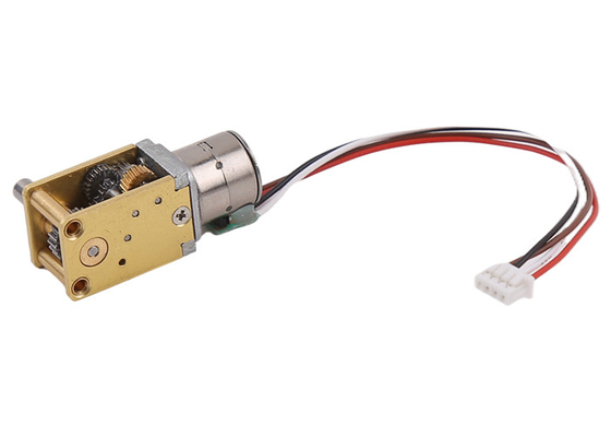 18° Degree Step Angle 10mm Micro Stepper Motor  With Worm Gearbox