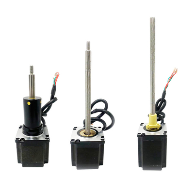 สเต็ปเปอร์มอเตอร์ไฮบริด Nema 23 (57 มม.), ไบโพลาร์, 4 ลีด, ลีดสกรู ACME, เสียงรบกวนต่ำ, อายุการใช้งานยาวนาน, ประสิทธิภาพสูง