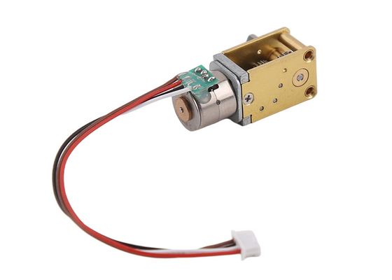 18° Degree Step Angle 10mm Micro Stepper Motor  With Worm Gearbox
