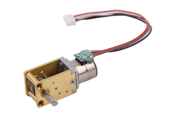 18° Degree Step Angle 10mm Micro Stepper Motor  With Worm Gearbox