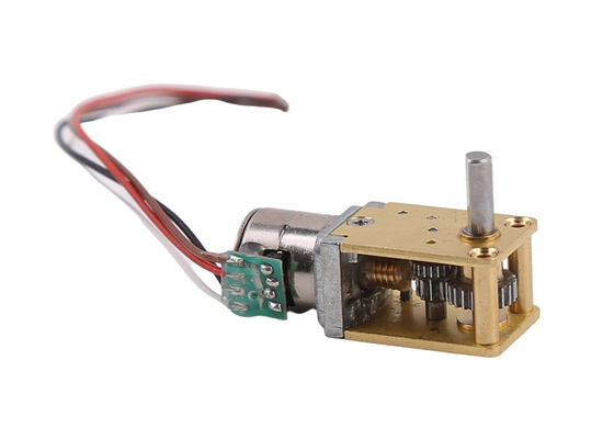 18° Degree Step Angle 10mm Micro Stepper Motor  With Worm Gearbox