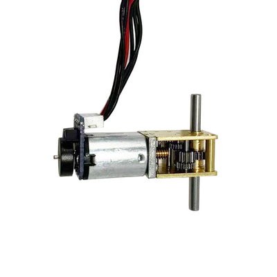 12 V DC Brush DC Gear Motor With Worm Gear Box สําหรับล็อคประตูไฟฟ้า