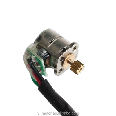 มอเตอร์สเต็ปปิ้งขนาดเล็ก 3.3V 6mm 2 เฟส 4 สาย 3000 รอบต่อนาที